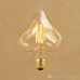 Kalp Hearts 40 Watt Flamanlı Vintage Rustik Ampul 